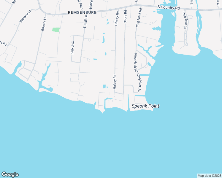 map of restaurants, bars, coffee shops, grocery stores, and more near 63 Halsey Road in Riverhead