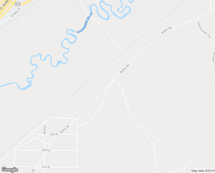 map of restaurants, bars, coffee shops, grocery stores, and more near Bullion Road in Elko