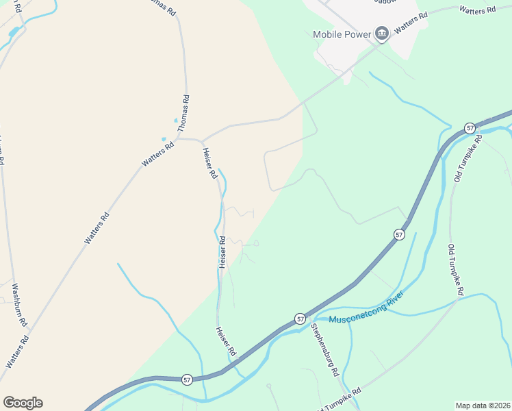 map of restaurants, bars, coffee shops, grocery stores, and more near 104 Heiser Road in Mansfield Township