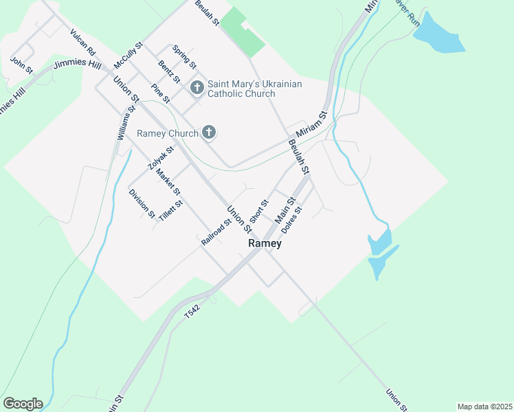 map of restaurants, bars, coffee shops, grocery stores, and more near 87 Short Street in Houtzdale