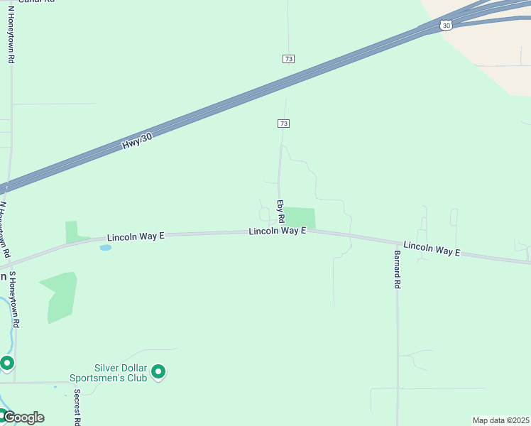 map of restaurants, bars, coffee shops, grocery stores, and more near 6096 Lincoln Way East in Wooster
