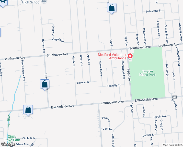 map of restaurants, bars, coffee shops, grocery stores, and more near 9 Apple Lane in Medford