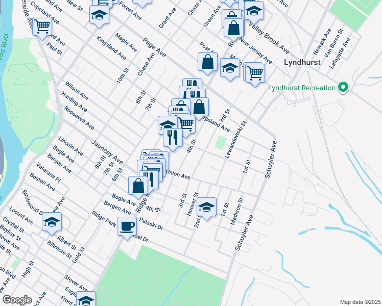 708 4th Street, Lyndhurst NJ Walk Score