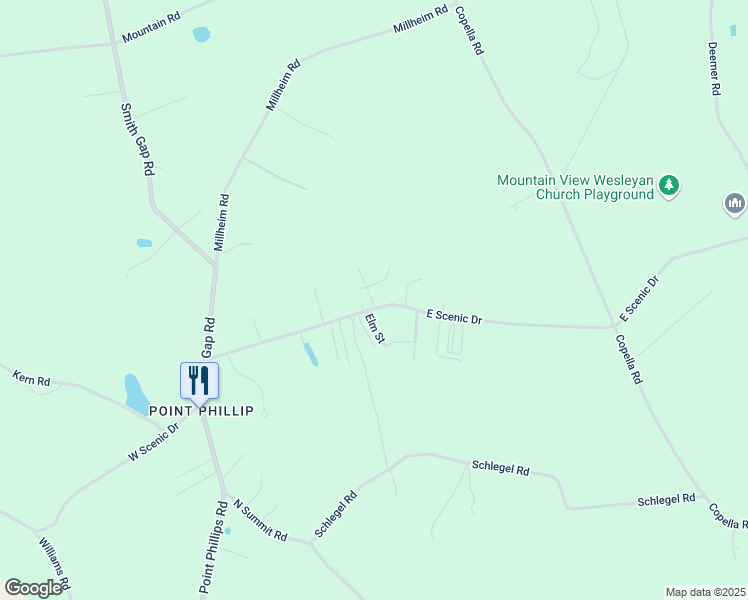 map of restaurants, bars, coffee shops, grocery stores, and more near 2492 East Scenic Drive in Bath