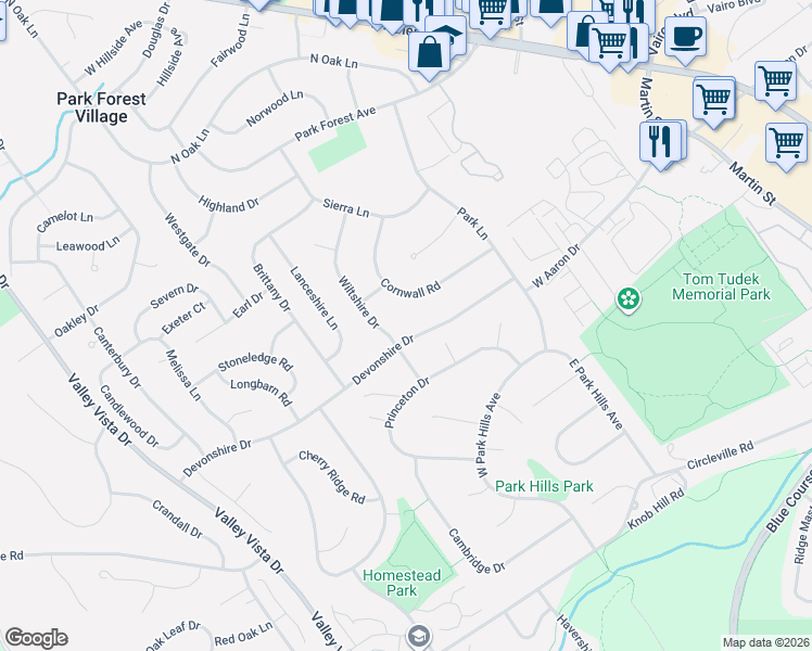 map of restaurants, bars, coffee shops, grocery stores, and more near 667-689 Wiltshire Dr in State College