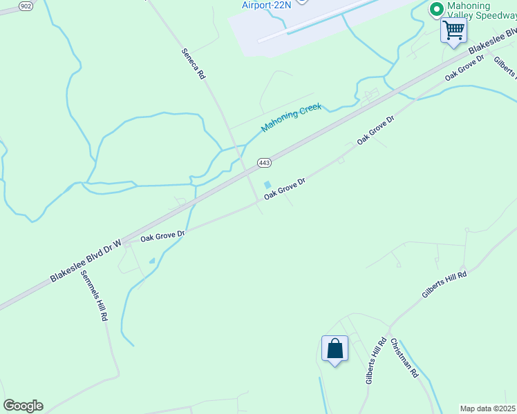 map of restaurants, bars, coffee shops, grocery stores, and more near 891 Oak Grove Drive in Lehighton