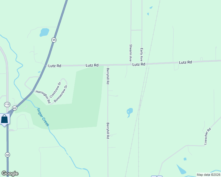 map of restaurants, bars, coffee shops, grocery stores, and more near 3935-4499 Berryhill Road in Lima
