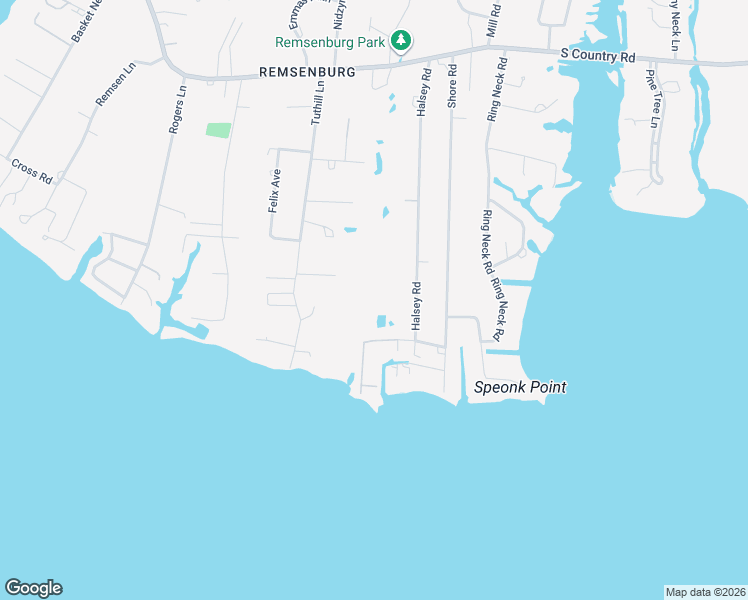 map of restaurants, bars, coffee shops, grocery stores, and more near 10 Stokes Lane in Remsenburg-Speonk