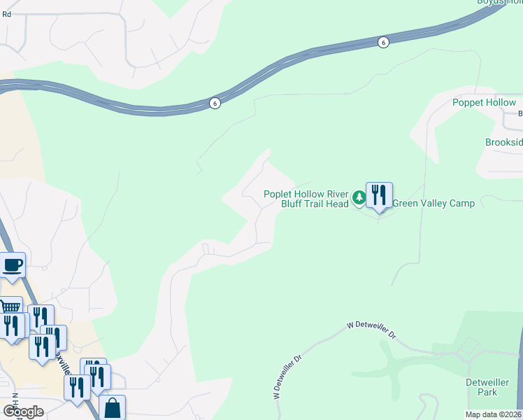 map of restaurants, bars, coffee shops, grocery stores, and more near 9367 N Picture Ridge Rd in Peoria