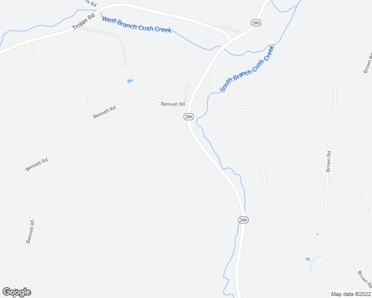 map of restaurants, bars, coffee shops, grocery stores, and more near 23335 Pennsylvania 286 in Glen Campbell