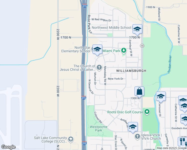map of restaurants, bars, coffee shops, grocery stores, and more near 1431 North Morton Drive in Salt Lake City