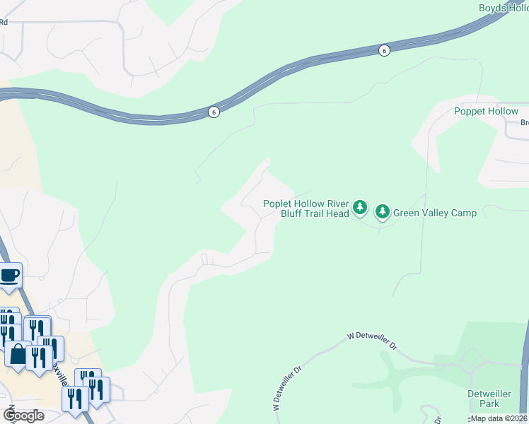 map of restaurants, bars, coffee shops, grocery stores, and more near 9318 North Northview Road in Peoria