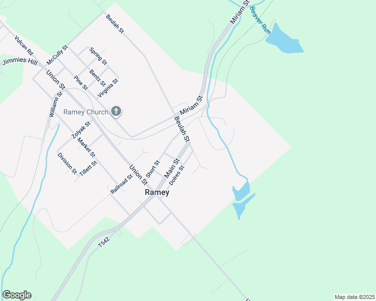 map of restaurants, bars, coffee shops, grocery stores, and more near 669 Beulah Street in Houtzdale