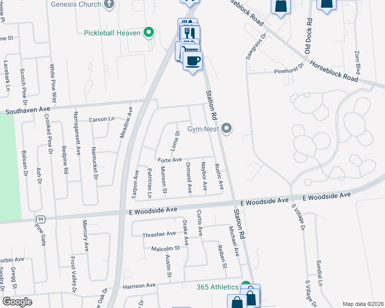 map of restaurants, bars, coffee shops, grocery stores, and more near 14 Sprat Street in Medford