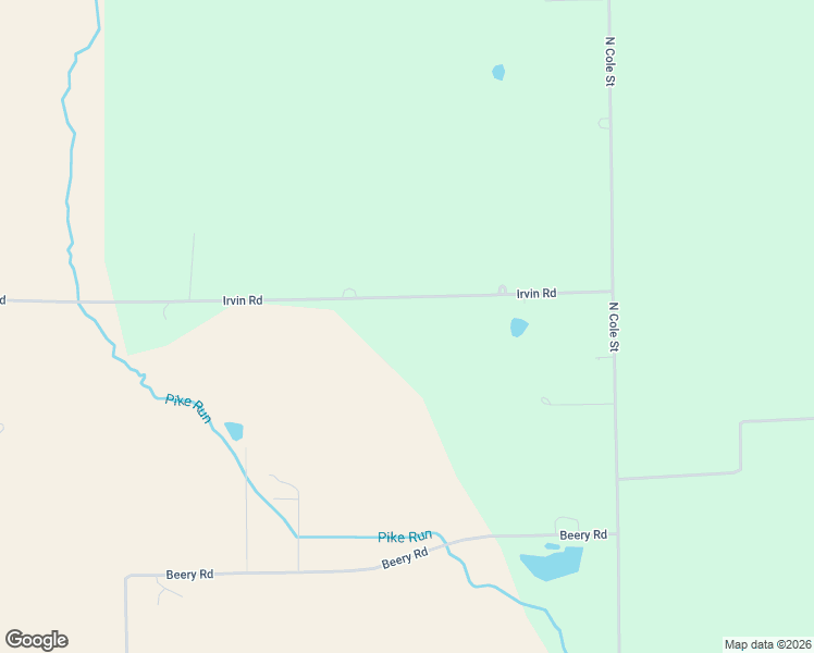 map of restaurants, bars, coffee shops, grocery stores, and more near 1725 Irvin Rd in Elida