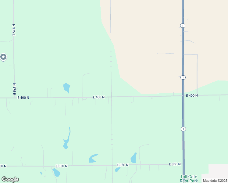 map of restaurants, bars, coffee shops, grocery stores, and more near 2471 East 400 North in Ossian