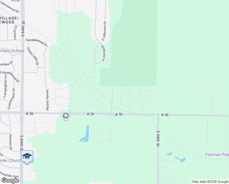 map of restaurants, bars, coffee shops, grocery stores, and more near 1101 South 94th Street in Lincoln