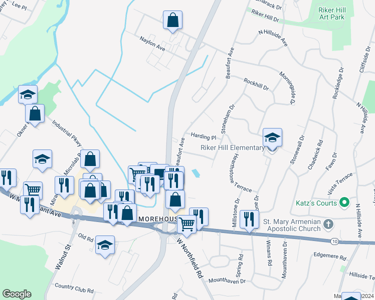 map of restaurants, bars, coffee shops, grocery stores, and more near 7 Boulderwood Drive in Livingston