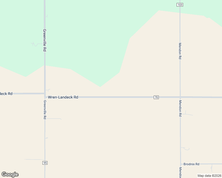 map of restaurants, bars, coffee shops, grocery stores, and more near 13517 Wren-Landeck Road in Van Wert