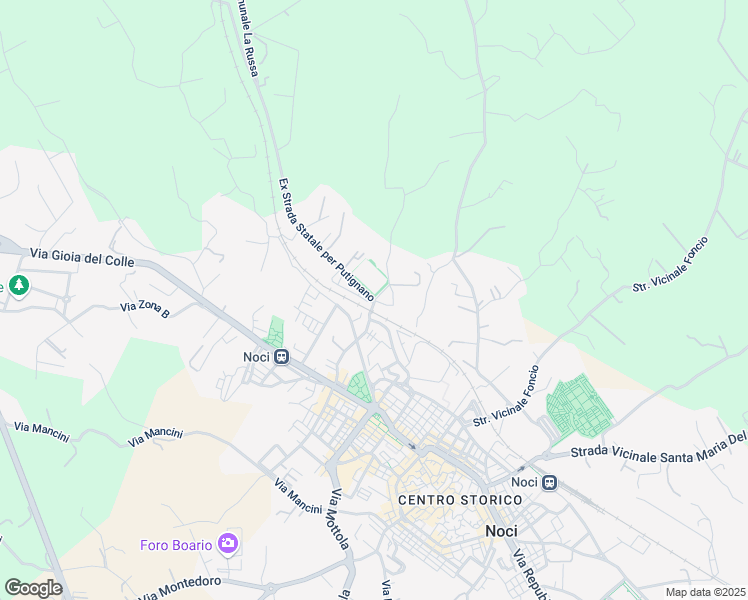 map of restaurants, bars, coffee shops, grocery stores, and more near 5 Contrada Lezzi in Noci