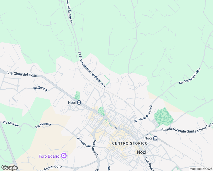 map of restaurants, bars, coffee shops, grocery stores, and more near 5 Contrada Lezzi in Noci