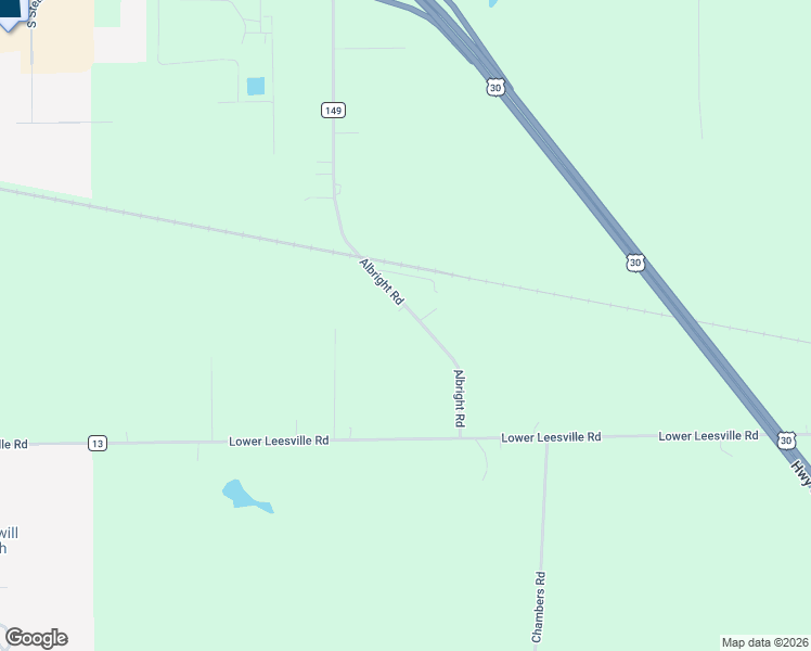 map of restaurants, bars, coffee shops, grocery stores, and more near 2688 Albright Road in Bucyrus