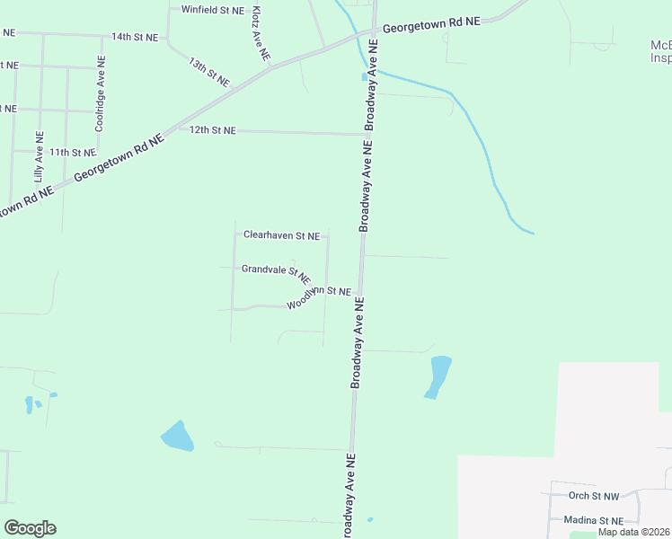 map of restaurants, bars, coffee shops, grocery stores, and more near 1932 Fairbrook Avenue Northeast in East Canton