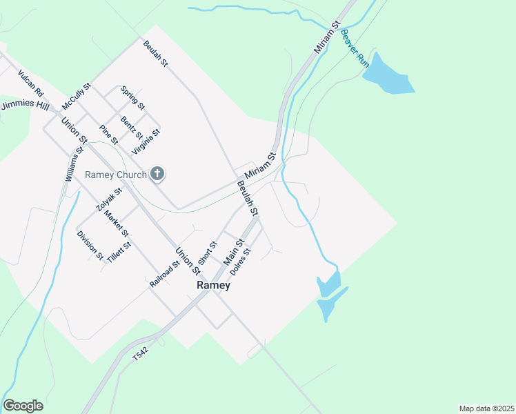 map of restaurants, bars, coffee shops, grocery stores, and more near 669 Beulah Street in Houtzdale