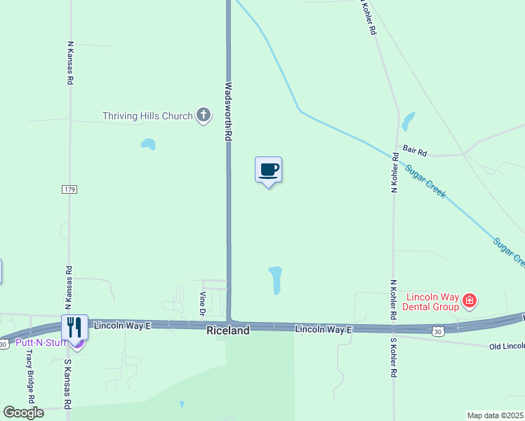 map of restaurants, bars, coffee shops, grocery stores, and more near 333 Wadsworth Road in Orrville