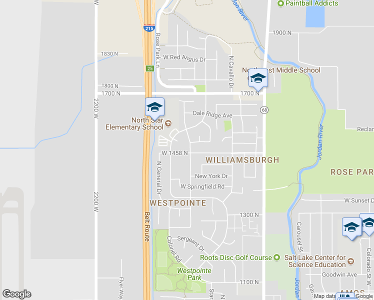 map of restaurants, bars, coffee shops, grocery stores, and more near 1460 Morton Drive in Salt Lake City