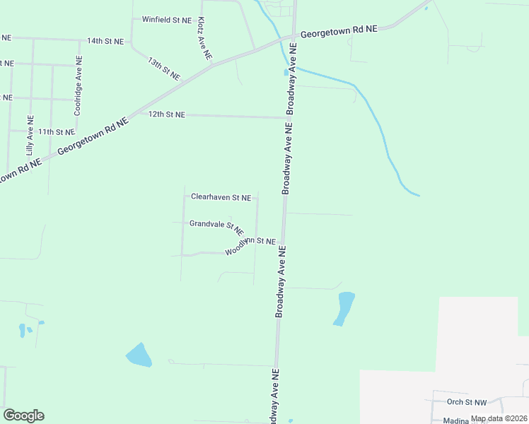 map of restaurants, bars, coffee shops, grocery stores, and more near 1932 Fairbrook Avenue Northeast in East Canton