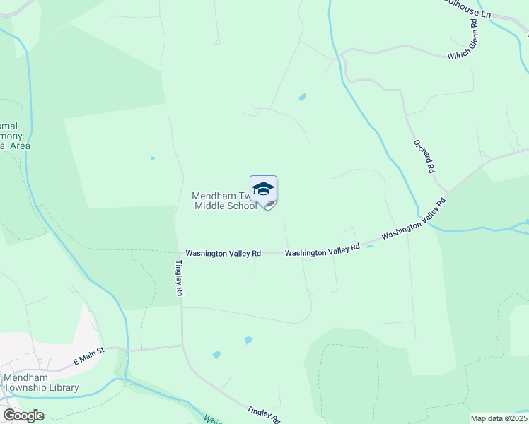 map of restaurants, bars, coffee shops, grocery stores, and more near 16 Washington Valley Road in Morristown
