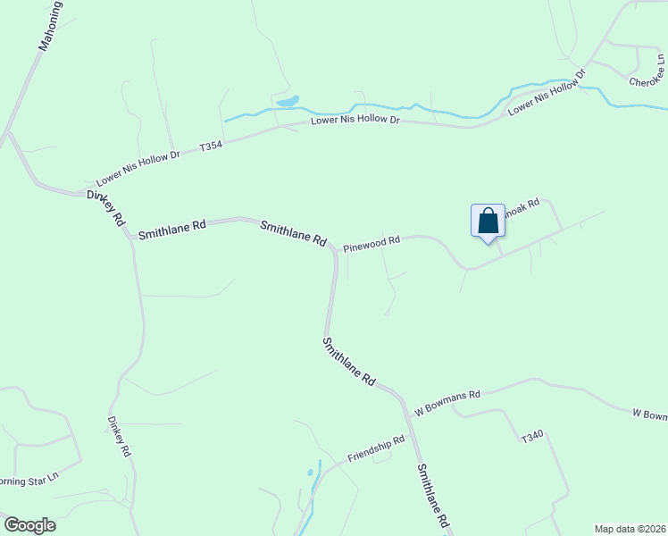 map of restaurants, bars, coffee shops, grocery stores, and more near 770 Smithlane Road in Lehighton