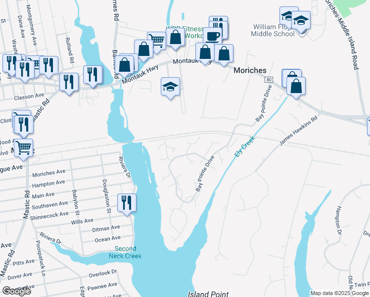 579 Mirror Pond Court, Moriches NY Walk Score