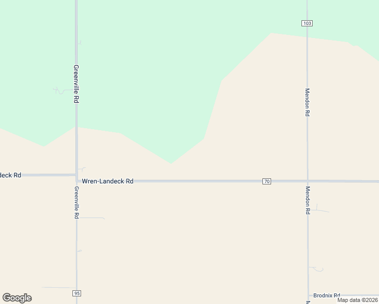 map of restaurants, bars, coffee shops, grocery stores, and more near 13517 Wren-Landeck Road in Van Wert