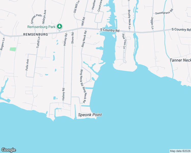 map of restaurants, bars, coffee shops, grocery stores, and more near 20 Woodcock Lane in Remsenburg-Speonk