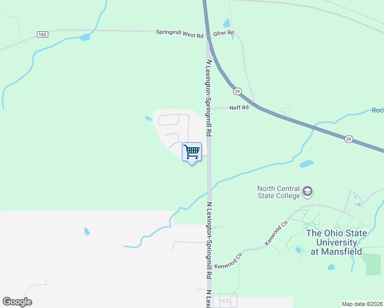 map of restaurants, bars, coffee shops, grocery stores, and more near 120 Briarwood Boulevard in Mansfield