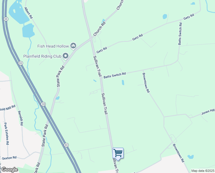 map of restaurants, bars, coffee shops, grocery stores, and more near 6218 Sullivan Trail in Nazareth