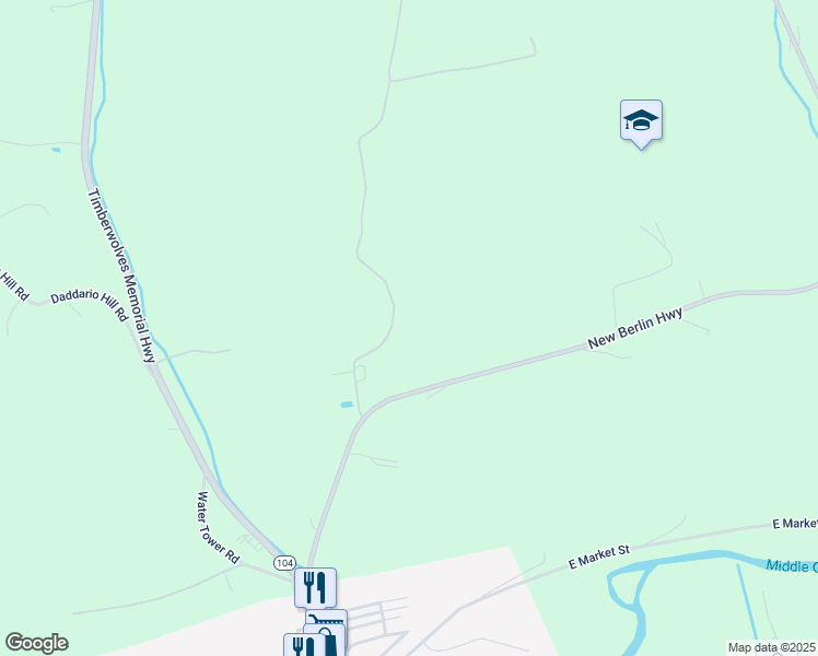 map of restaurants, bars, coffee shops, grocery stores, and more near Middleburg New Berlin in Middleburg