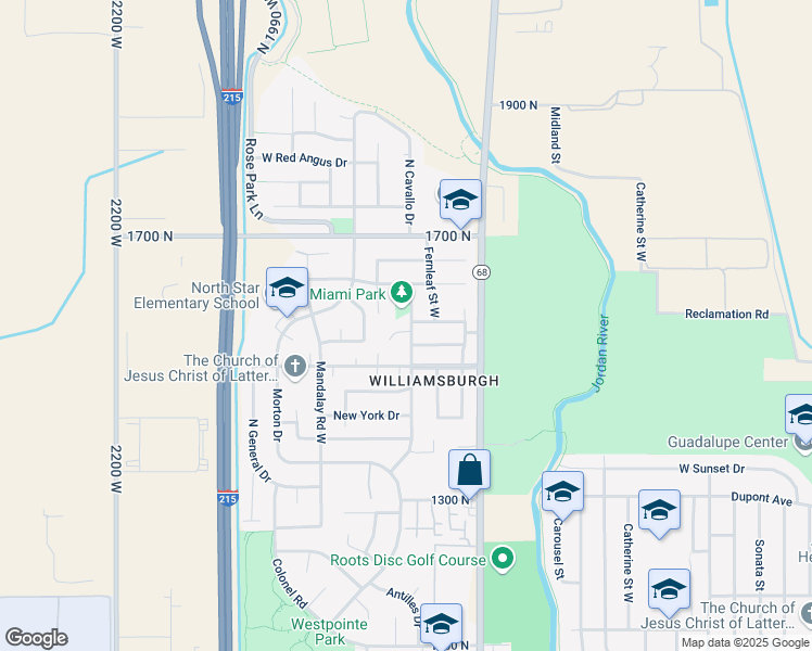 map of restaurants, bars, coffee shops, grocery stores, and more near 1796 Cornwall Place in Salt Lake City