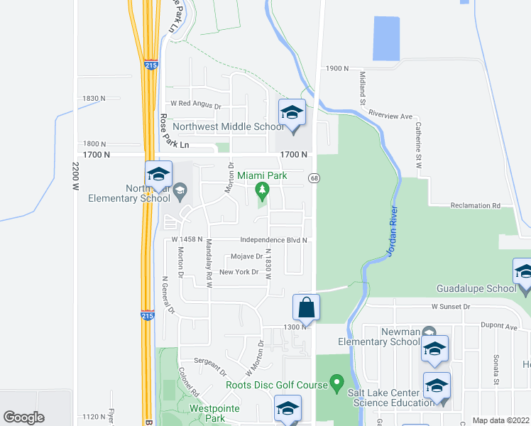 map of restaurants, bars, coffee shops, grocery stores, and more near 1796 Cornwall Place in Salt Lake City