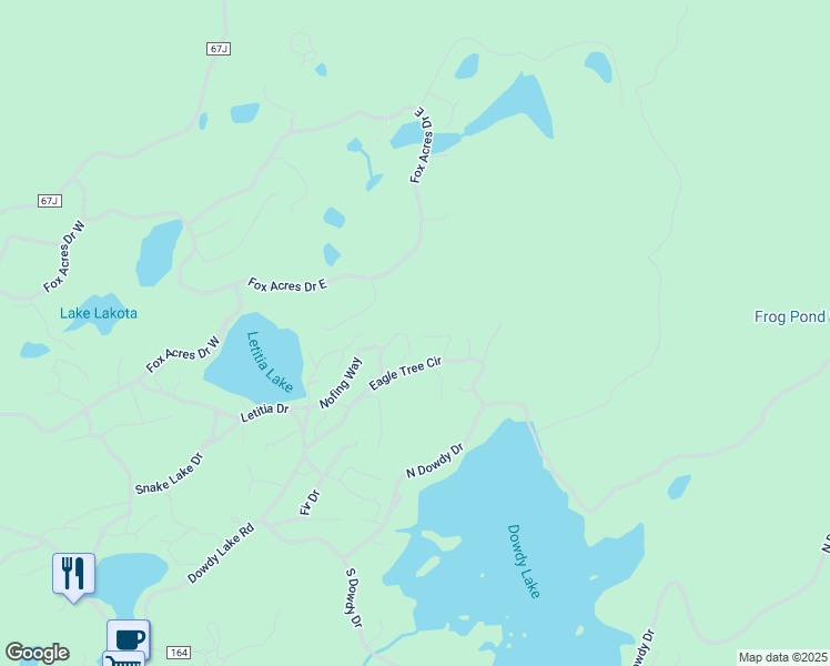 map of restaurants, bars, coffee shops, grocery stores, and more near 118 Walela Lane in Red Feather Lakes