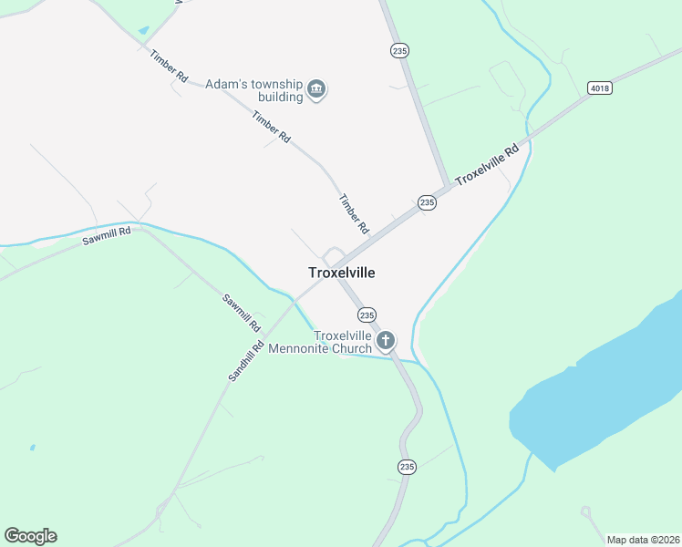 map of restaurants, bars, coffee shops, grocery stores, and more near in Troxelville