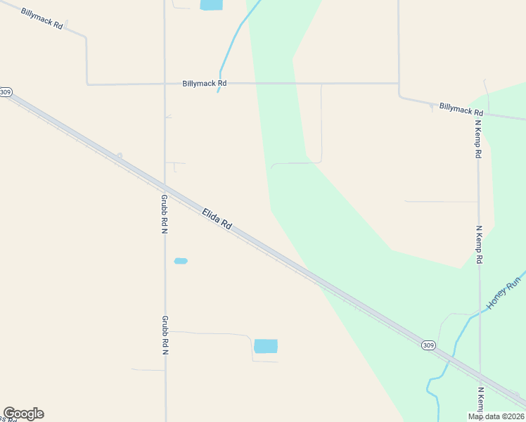 map of restaurants, bars, coffee shops, grocery stores, and more near 7016 Elida Road in Delphos