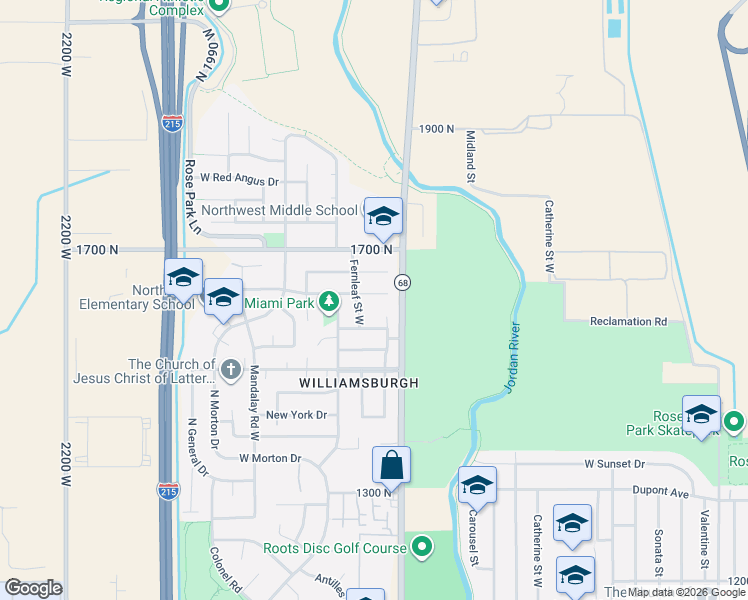 map of restaurants, bars, coffee shops, grocery stores, and more near 1735 Dale Ridge Avenue in Salt Lake City