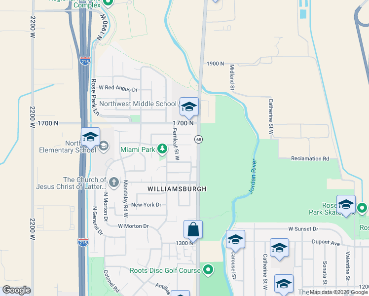 map of restaurants, bars, coffee shops, grocery stores, and more near 1735 Dale Ridge Avenue in Salt Lake City