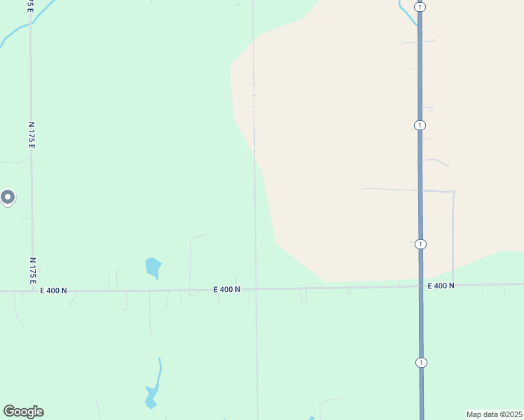 map of restaurants, bars, coffee shops, grocery stores, and more near 2471 East 400 North in Ossian
