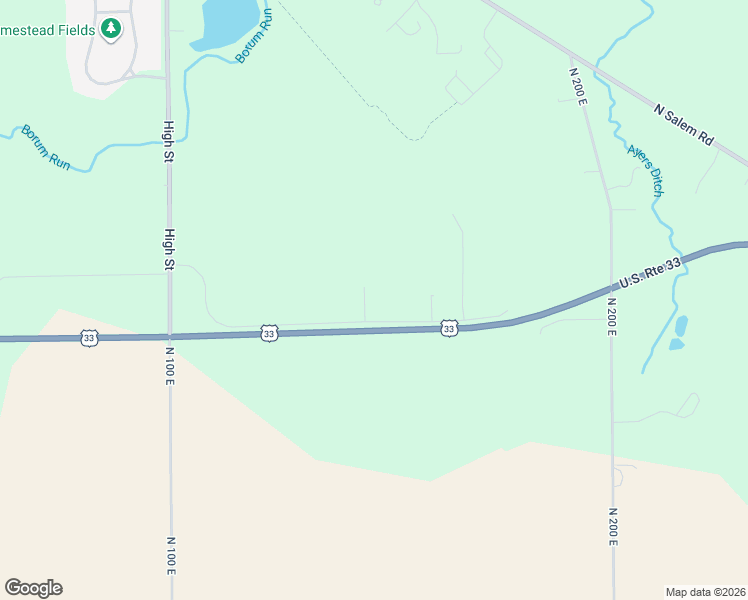 map of restaurants, bars, coffee shops, grocery stores, and more near 1427 East 400 North in Decatur