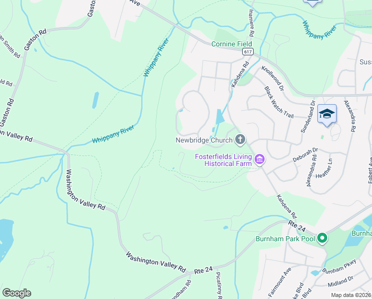 map of restaurants, bars, coffee shops, grocery stores, and more near 43 Knox Hill Road in Morristown