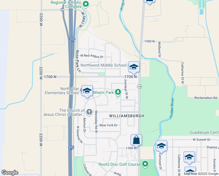 map of restaurants, bars, coffee shops, grocery stores, and more near 1633 Newton Park St in Salt Lake City